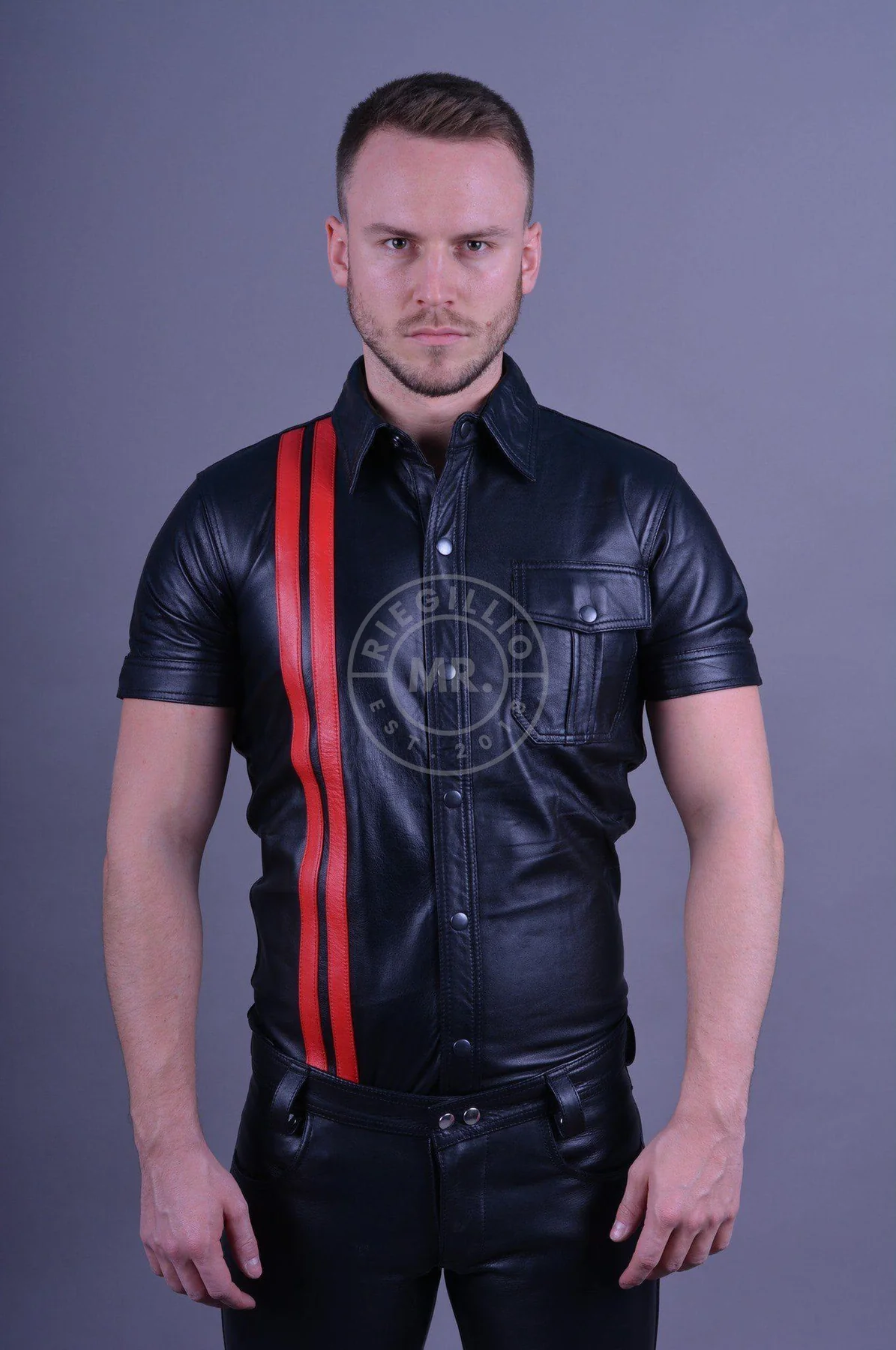 Mr. Riegillio Leather Shirt