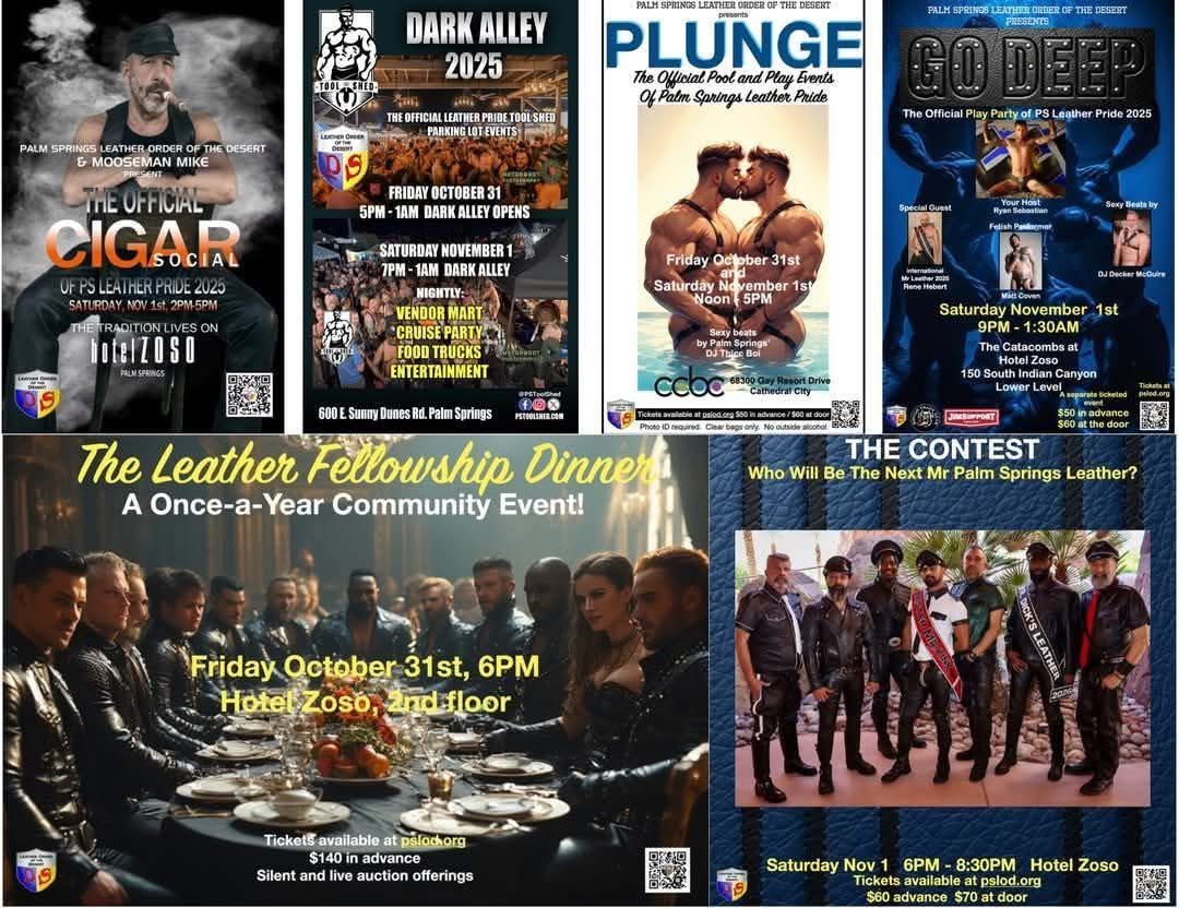 Leather Pride Poster Collage